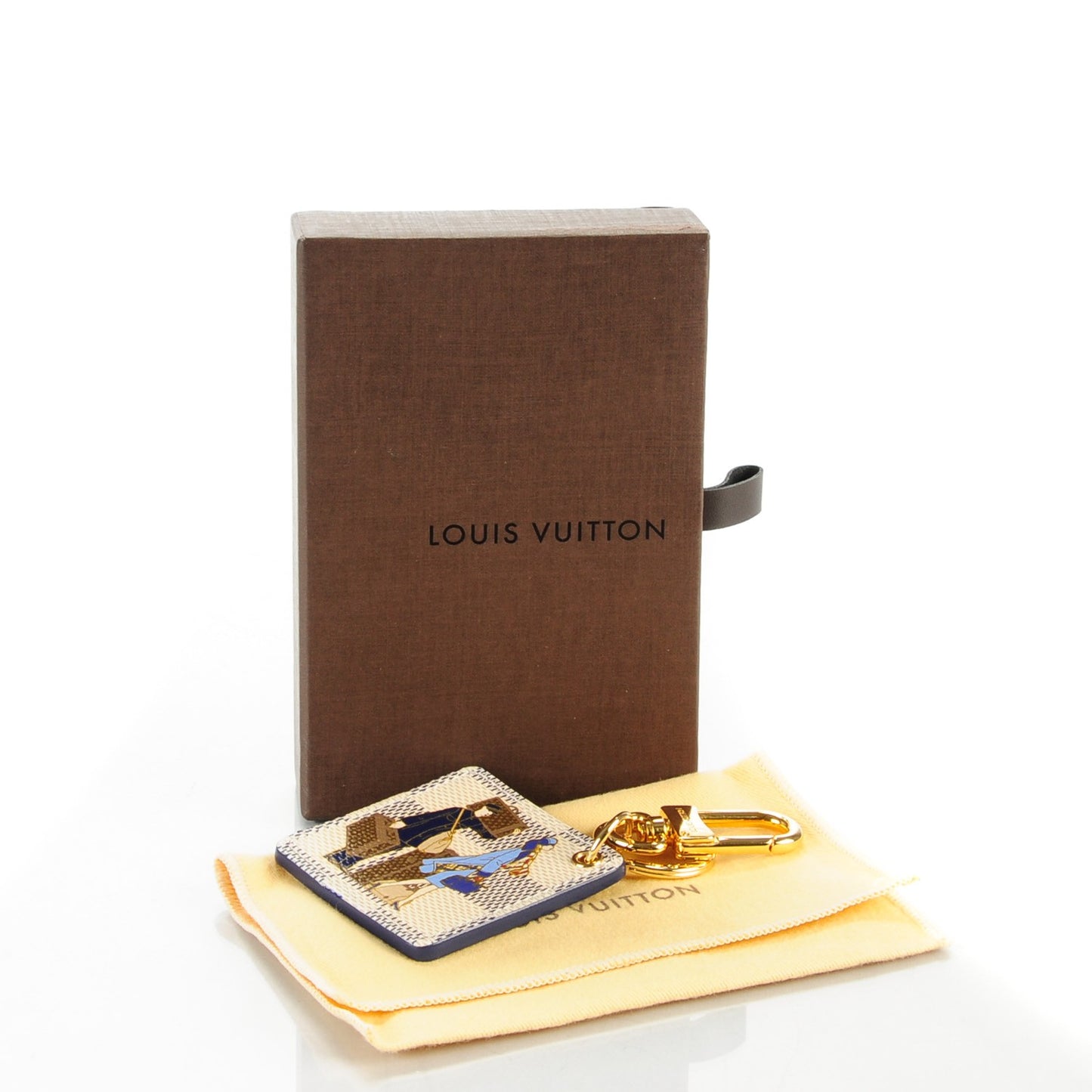Damier Azur Illustre Groom Key Holder
