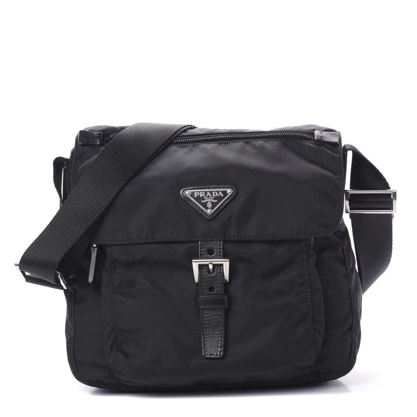 Nylon Vela Messenger Black