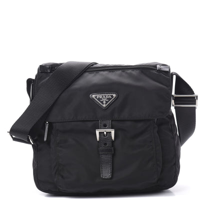 Prada Nylon Vela Messenger Black 1 of 10