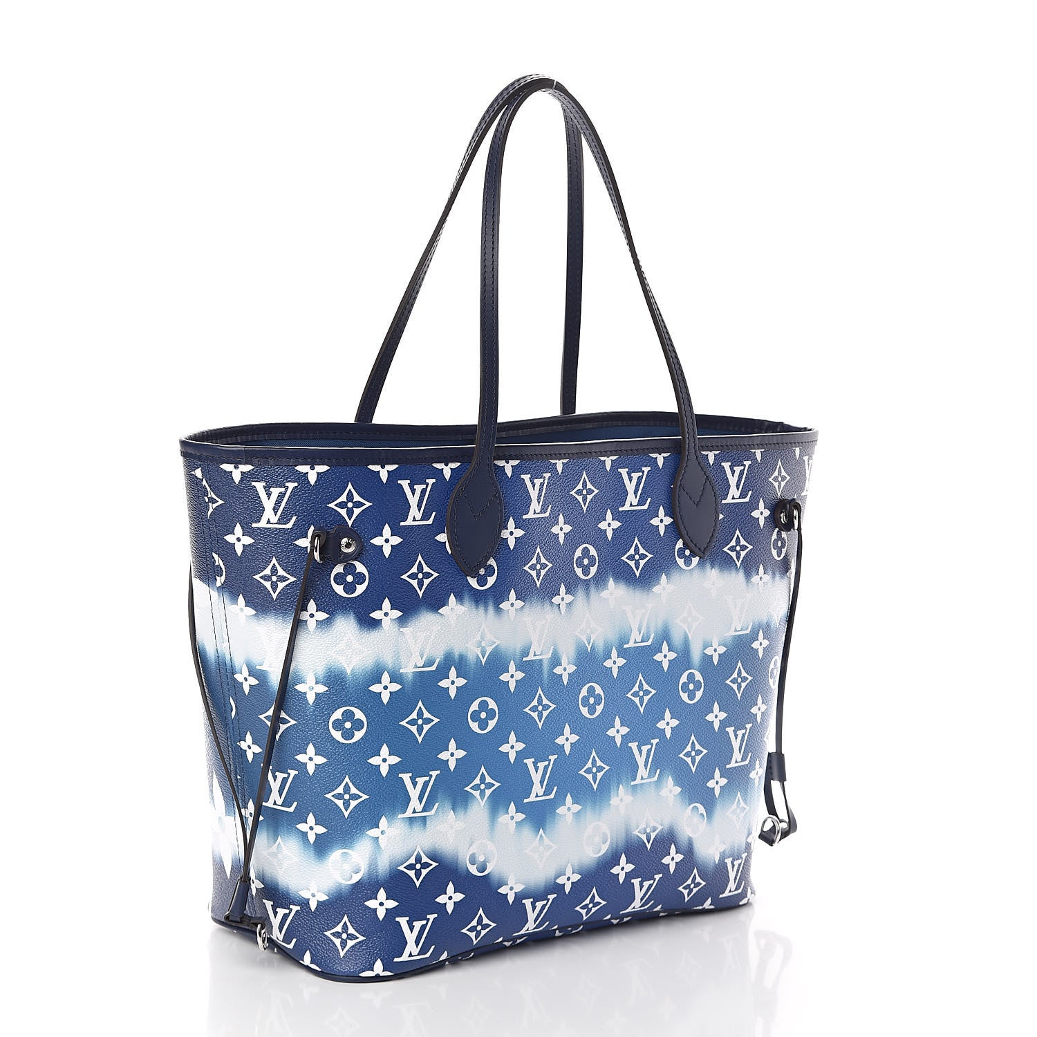 Louis Vuitton Monogram Escale Neverfull MM Blue 3 of 10