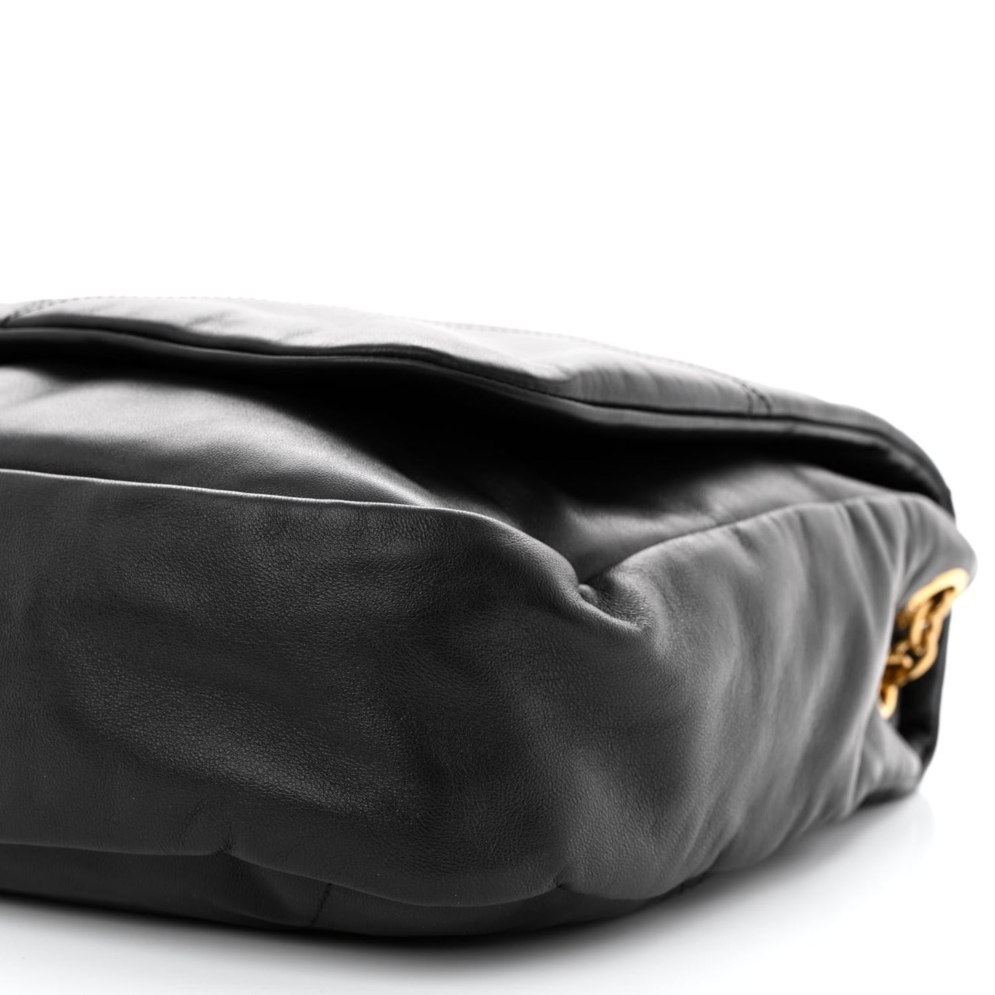 Lambskin Matelasse Monogram Large Jamie 4.3 Black