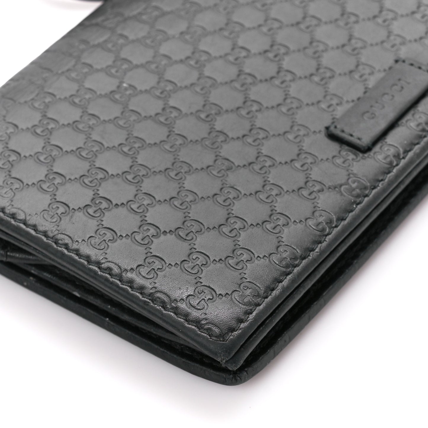 Microguccissima Crossbody Wallet Black