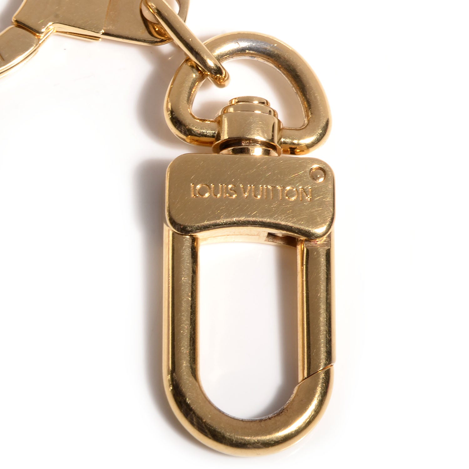 Louis Vuitton Pochette Extender Key Ring Gold 4 of 4