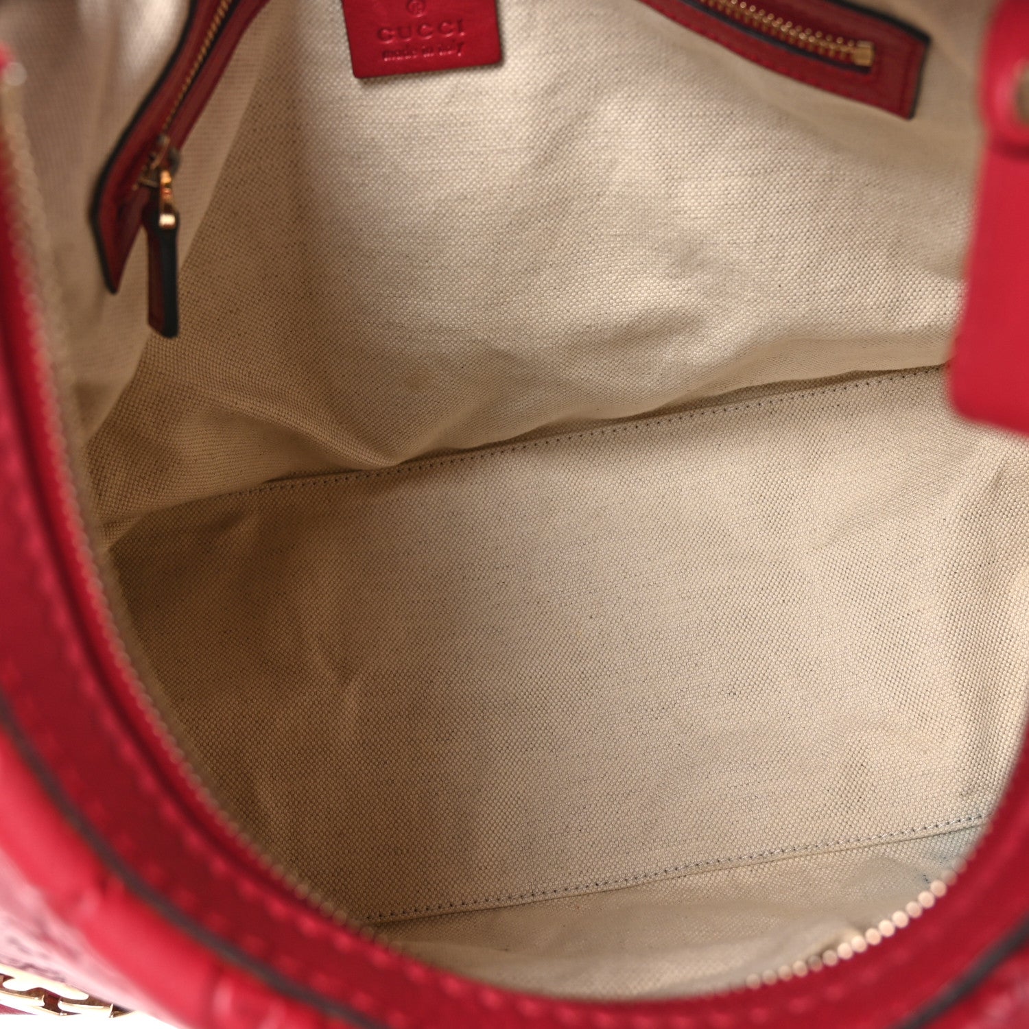 Gucci Guccissima Medium Lovely Heart Hobo Red 5 of 10