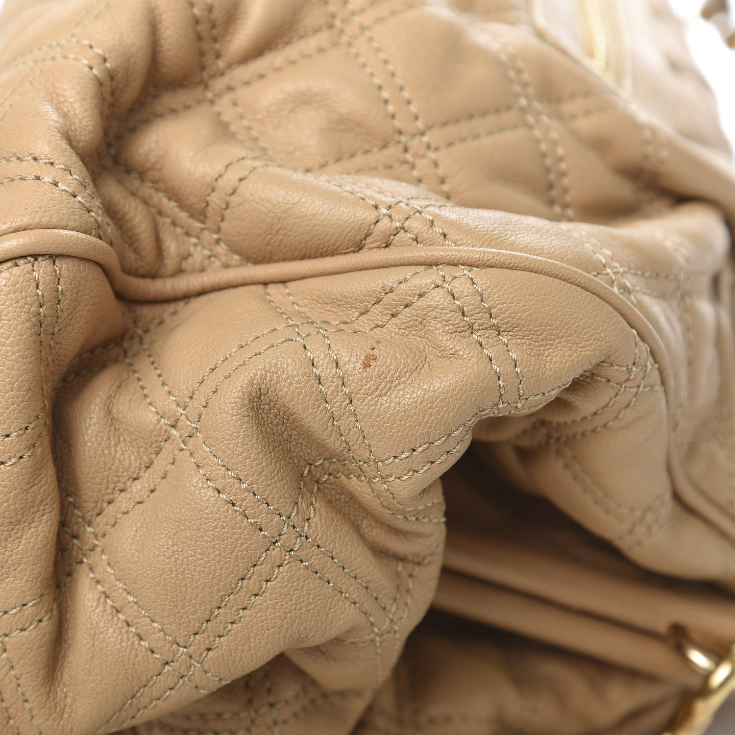 Marc Jacobs Calfskin Quilted Stam Camel 10 of 11