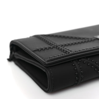 Christian Dior Matte Calfskin Studded Diorama Croisiere Chain Wallet Indigo 8 of 10