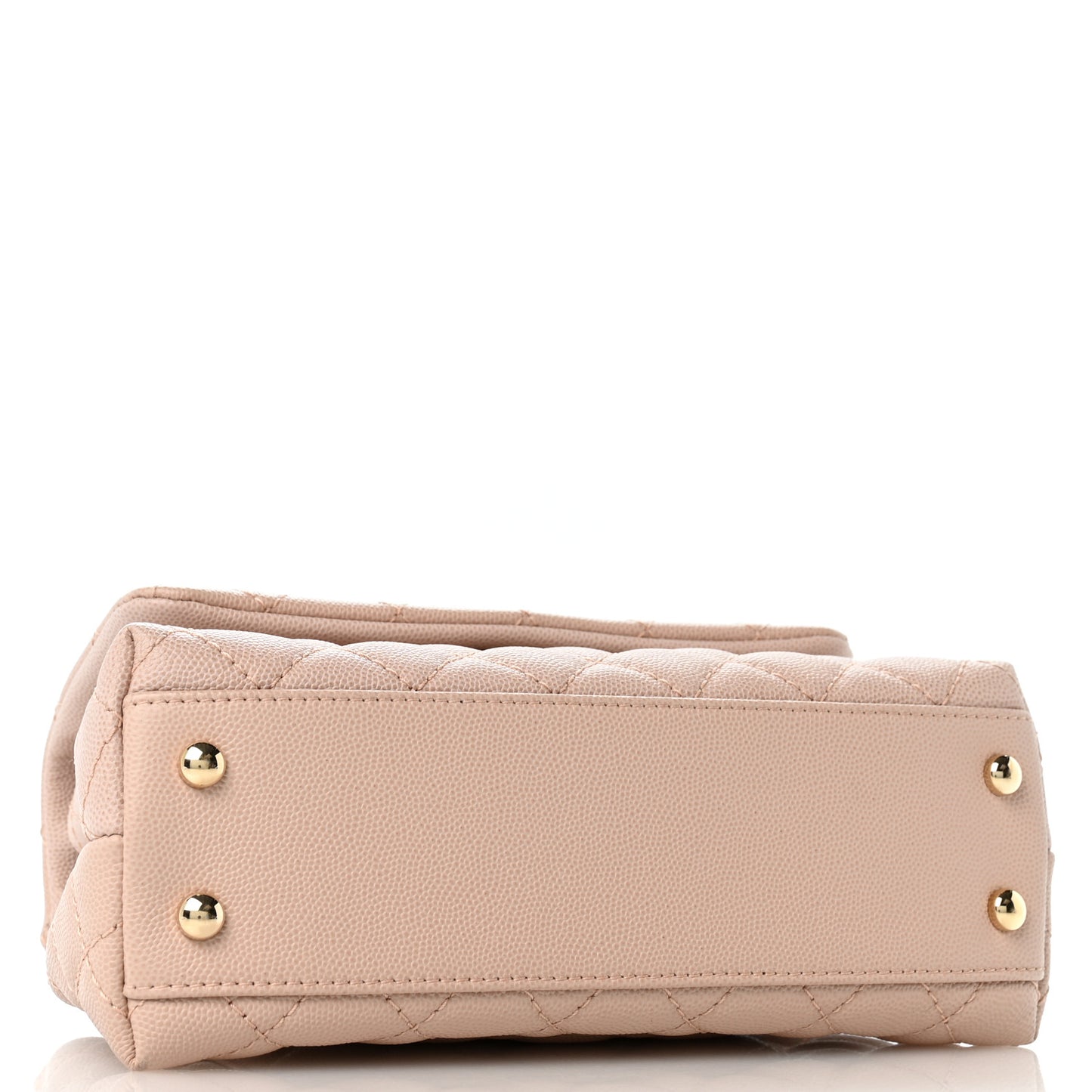 Caviar Quilted Mini Coco Handle Flap Light Pink