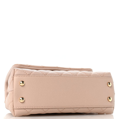 Chanel Caviar Quilted Mini Coco Handle Flap Light Pink 4 of 12