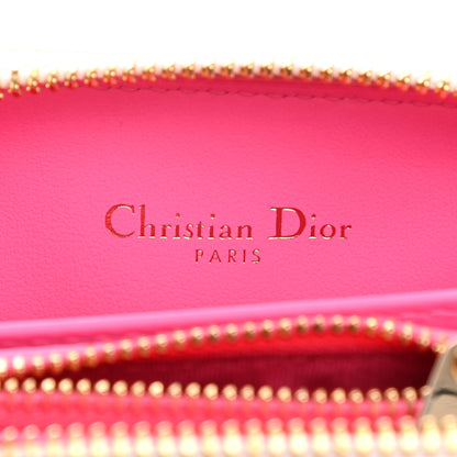 Christian Dior Calfskin Vibe Voyageur Card Holder Fluorescent Pink 6 of 8