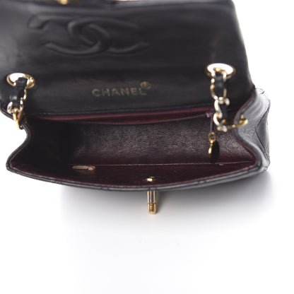Chanel Lambskin Quilted Mini Square Flap Black 5 of 12