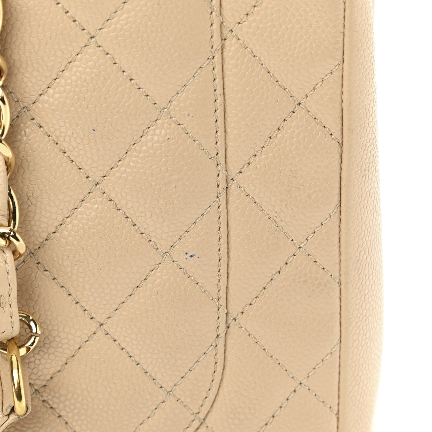 Chanel Caviar Quilted Grand Shopping Tote GST Beige Clair 10 of 15