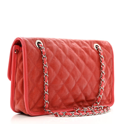 Chanel Caviar Quilted Medium French Riviera Flap Red 3 of 13