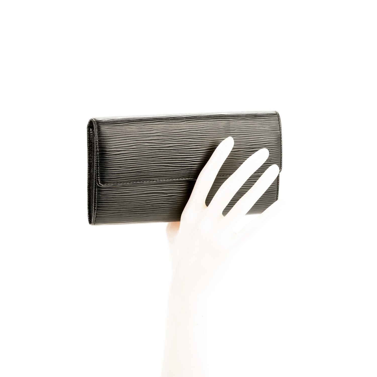 Louis Vuitton Epi Sarah Wallet Black 2 of 7