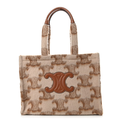 Celine Mohair Triomphe Large Cabas Thais Beige 1 of 9