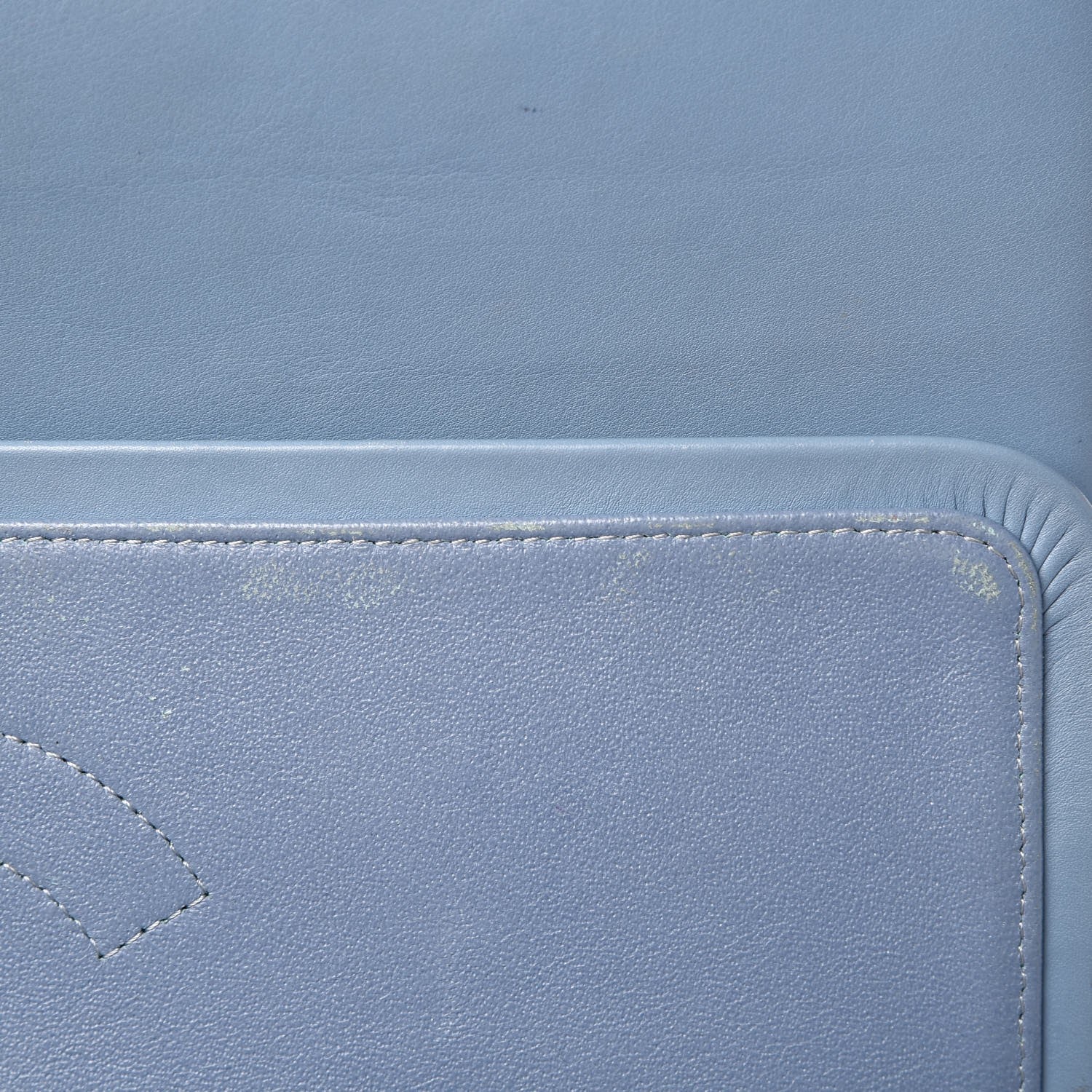 Chanel Patent Quilted Maxi Double Flap Light Blue 8 of 14