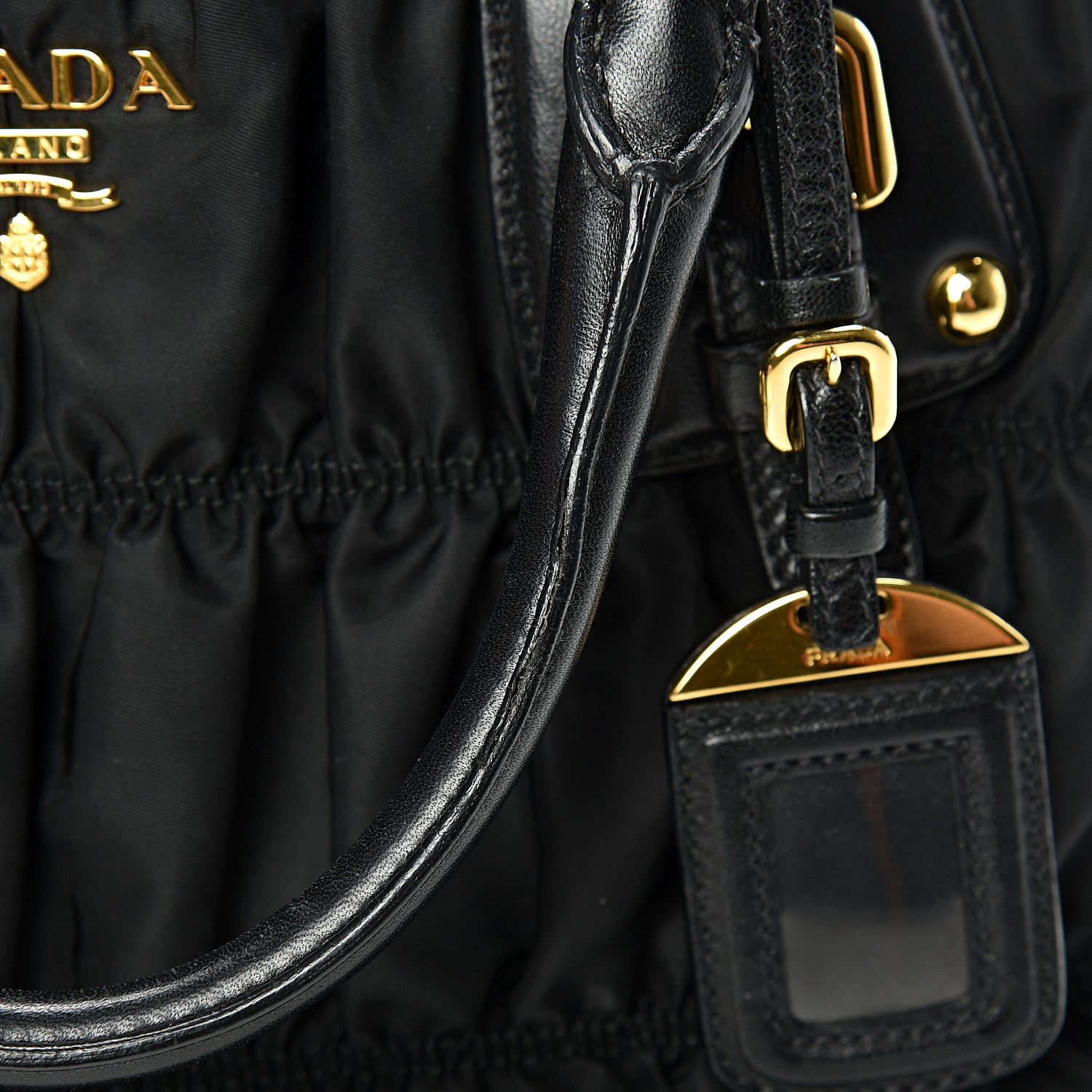 Prada Tessuto Nylon Gaufre Tote Black 14 of 15