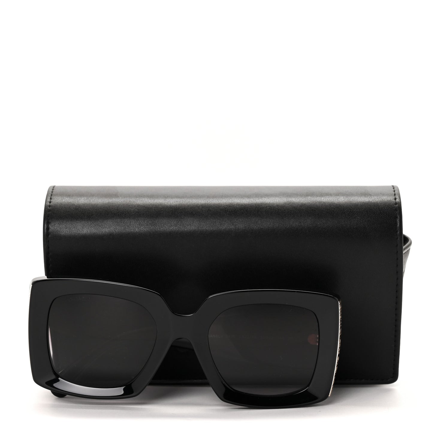 Acetate Rectangle Sunglasses 5435 Black