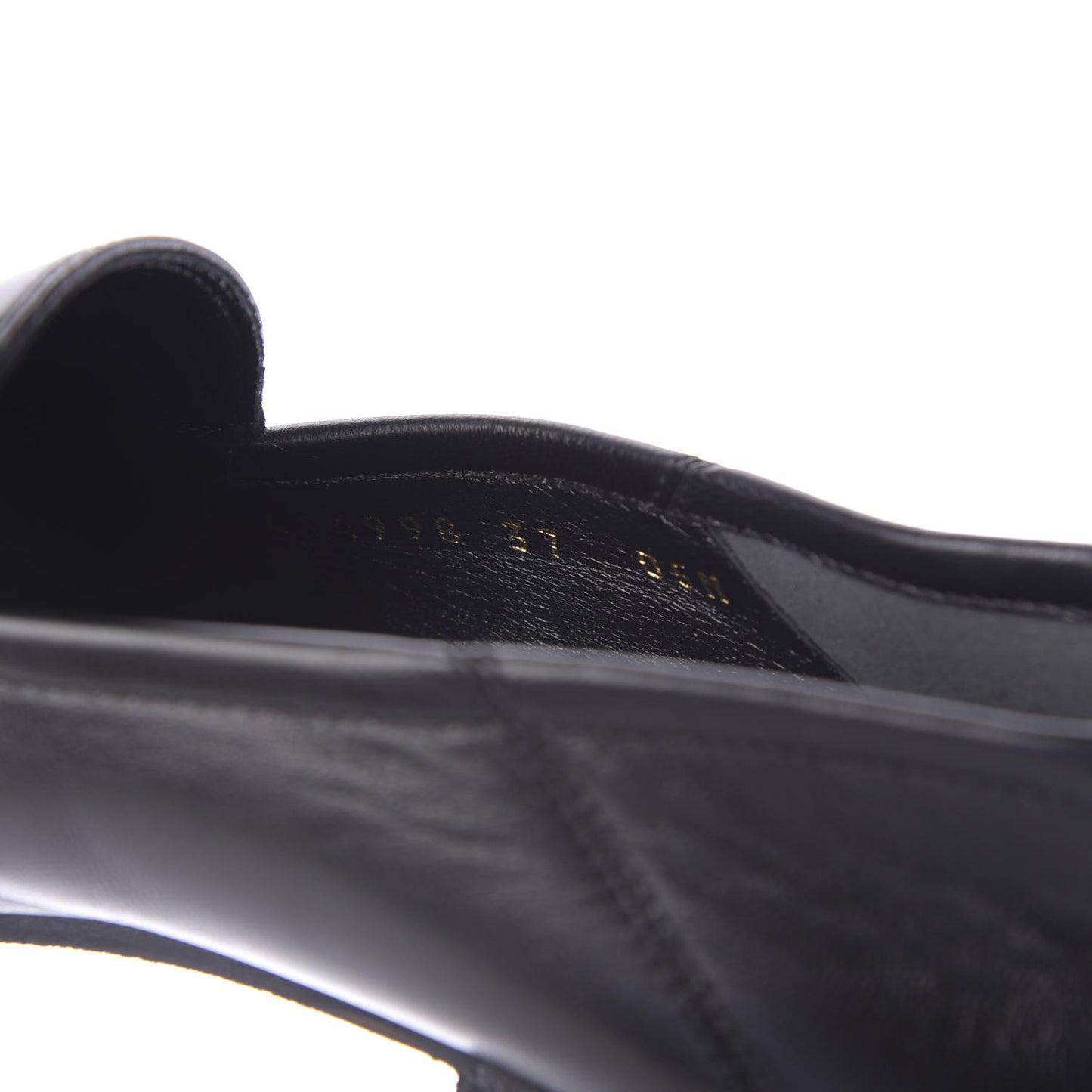 Lambskin Womens Brixton Horsebit Loafers 37 Black