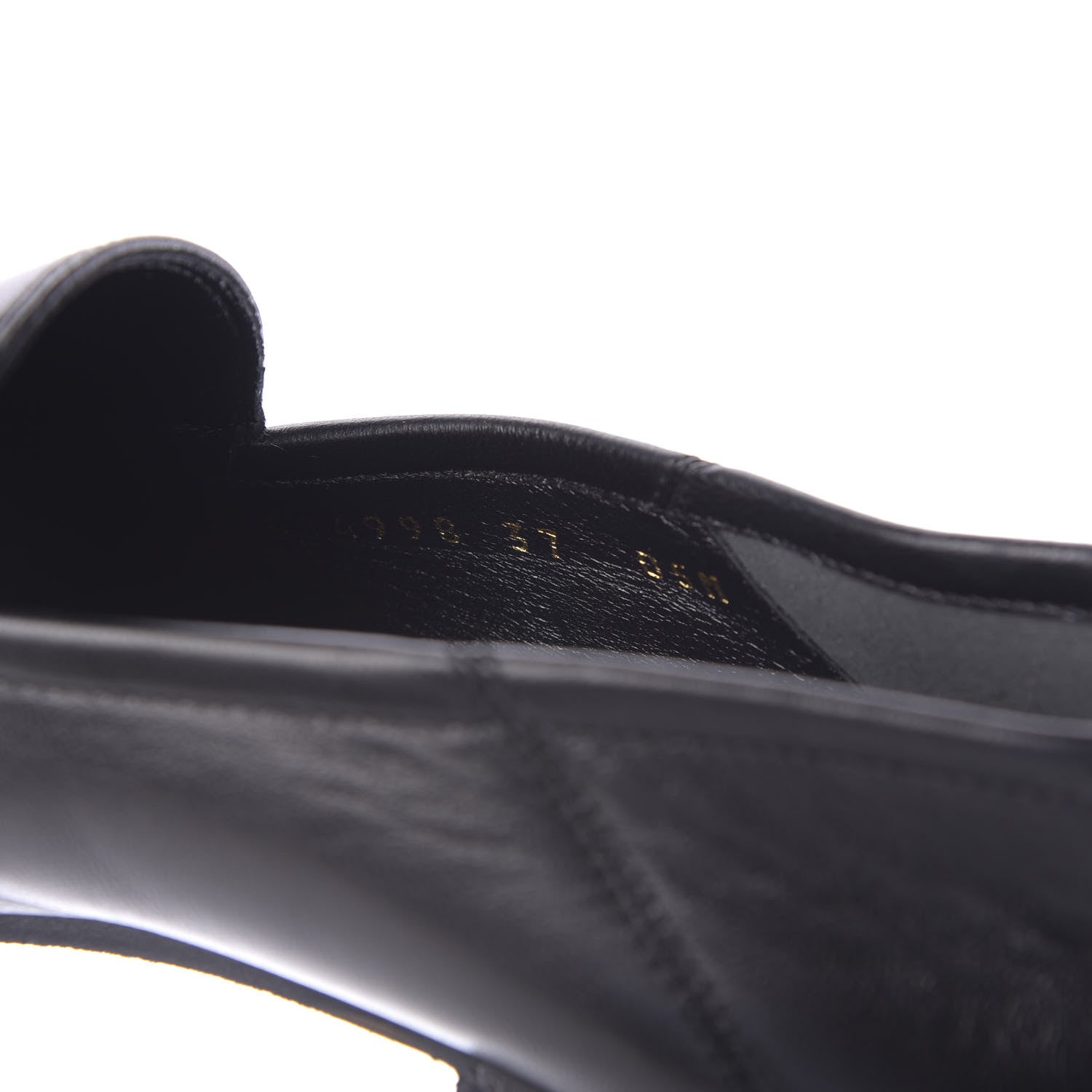 Gucci Lambskin Womens Brixton Horsebit Loafers 37 Black 11 of 11
