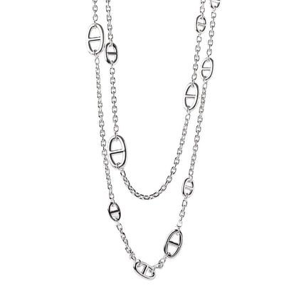 Hermes Sterling Silver Farandole Necklace 1 of 6