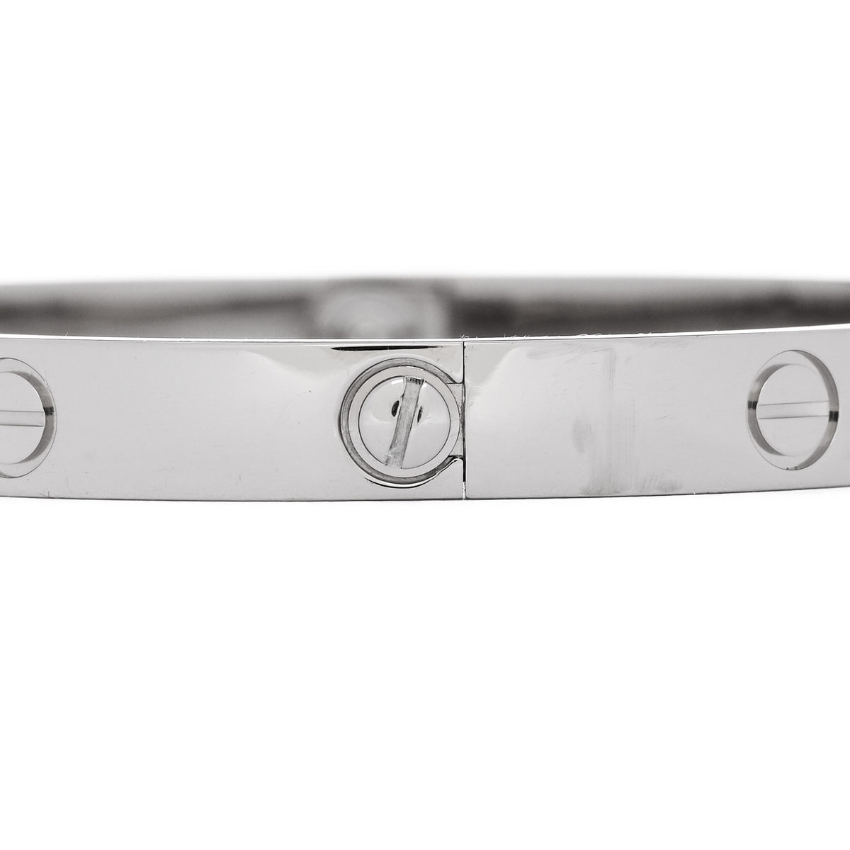 Cartier 18K White Gold LOVE Bracelet 18 5 of 9