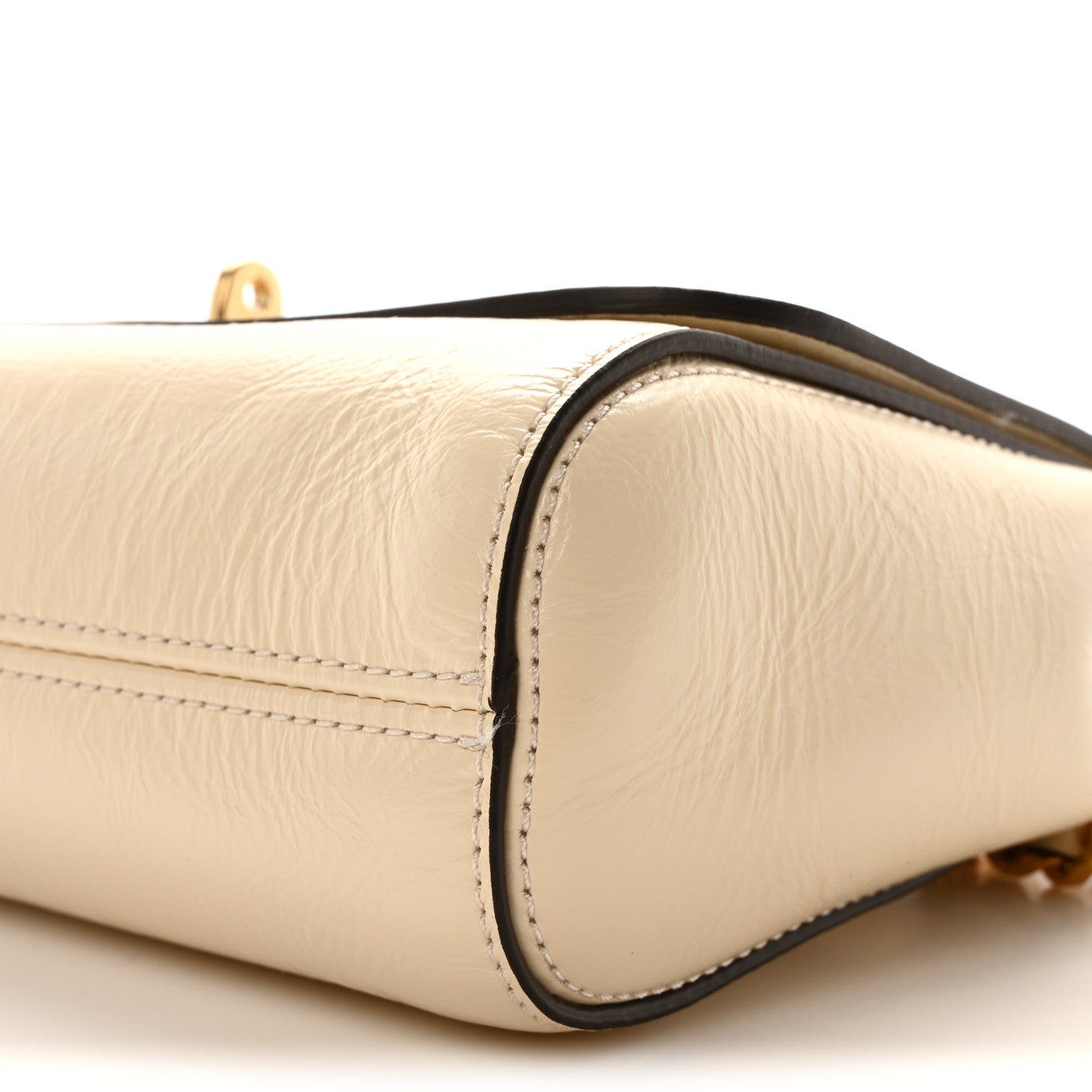 Mulberry High Shine Calfskin Lily Top Handle Flap Eggshell 11 of 11