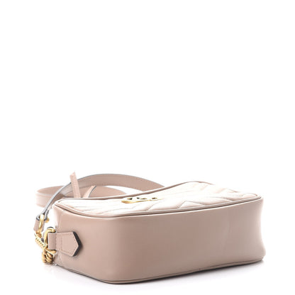 Gucci Calfskin Matelasse Mini GG Marmont Chain Shoulder Bag Porcelain Rose 4 of 8