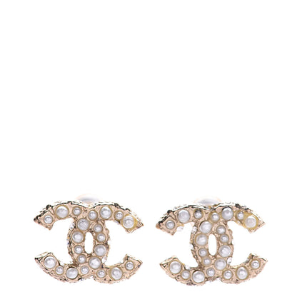 Chanel Pearl CC Earrings Gold 1 of 4