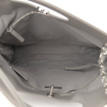 Chanel Lambskin Quilted Large 31 Shopping Bag Grey 5 of 10