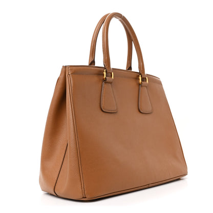 Prada Saffiano Lux Parabole Tote Caramel 3 of 17