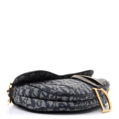Christian Dior Monogram Saddle Bag Blue 3 of 12