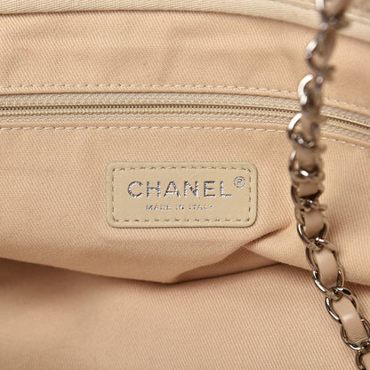 Chanel Canvas Large Shopping Tote White Beige 6 of 16