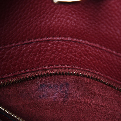 Valentino Garavani Pebbled Calfskin Small Rockstud Flip-Lock Messenger Bag Rubino 8 of 8