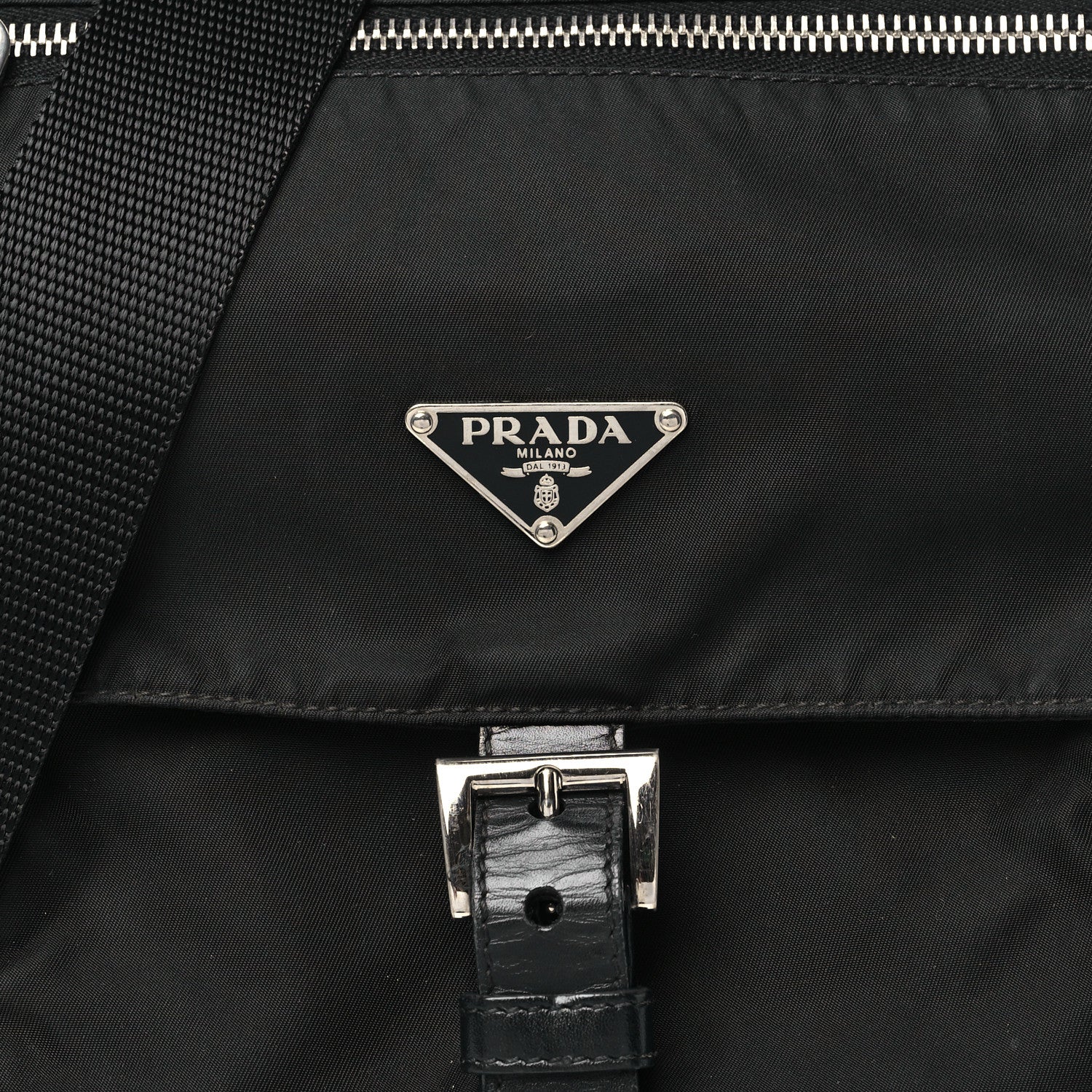 Prada Nylon Vela Messenger Black 7 of 10