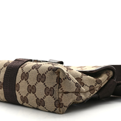 Gucci GG Monogram Buckle Belt Bag Dark Brown 9 of 12