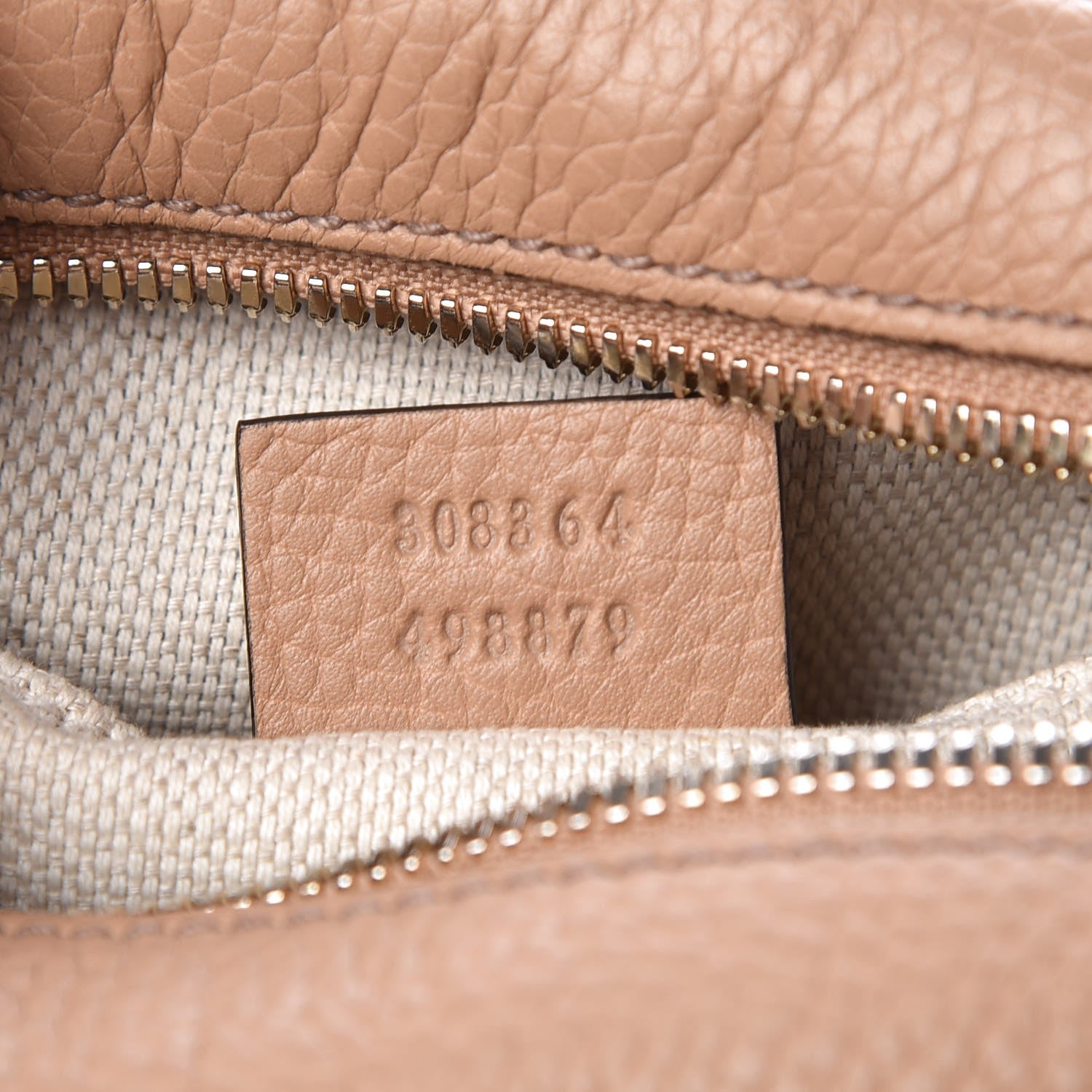 Gucci Pebbled Calfskin Small Soho Disco Bag Camelia 7 of 7