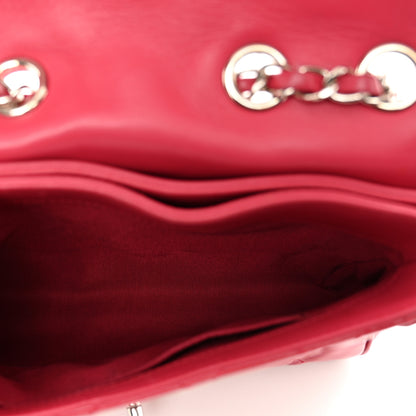 Chanel Patent Quilted Small Rock In Rome Single Flap Dark Pink 6 of 13