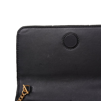 Gucci Velvet Matelasse GG Marmont Mini Bag Black 10 of 13