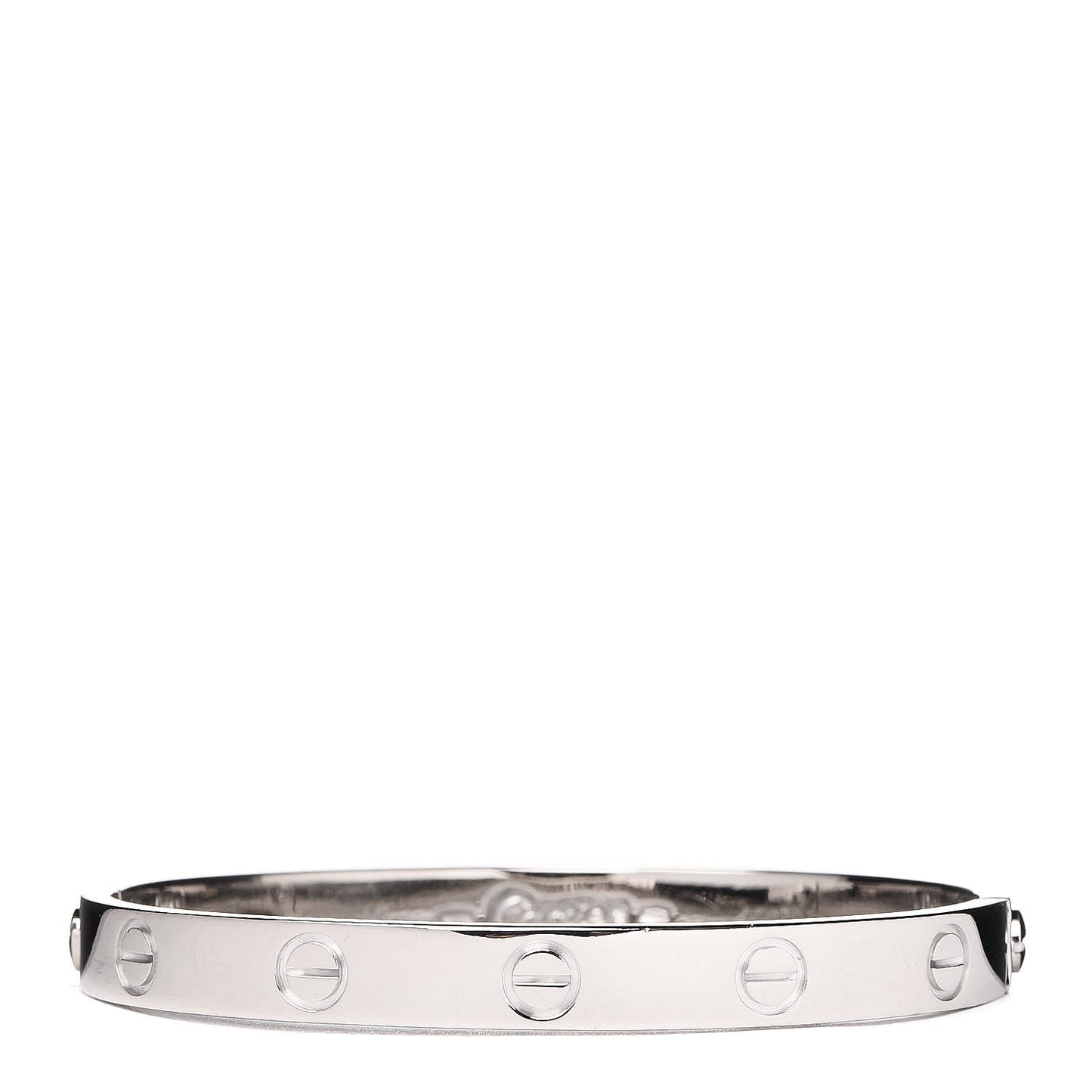 18K White Gold LOVE Bracelet 16