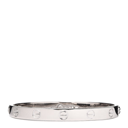 Cartier 18K White Gold LOVE Bracelet 16 1 of 10