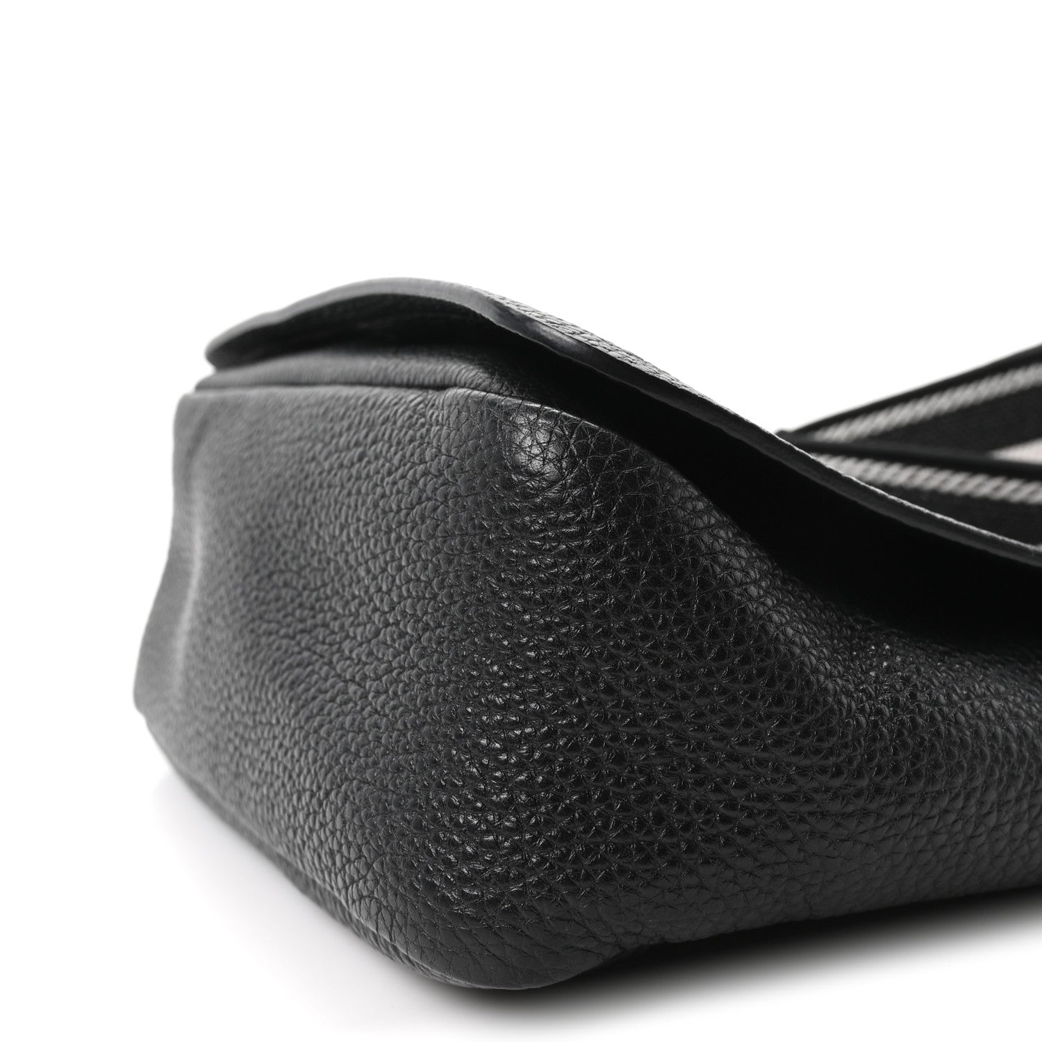 Prada Vitello Daino Soft Flap Crossbody Black 10 of 10