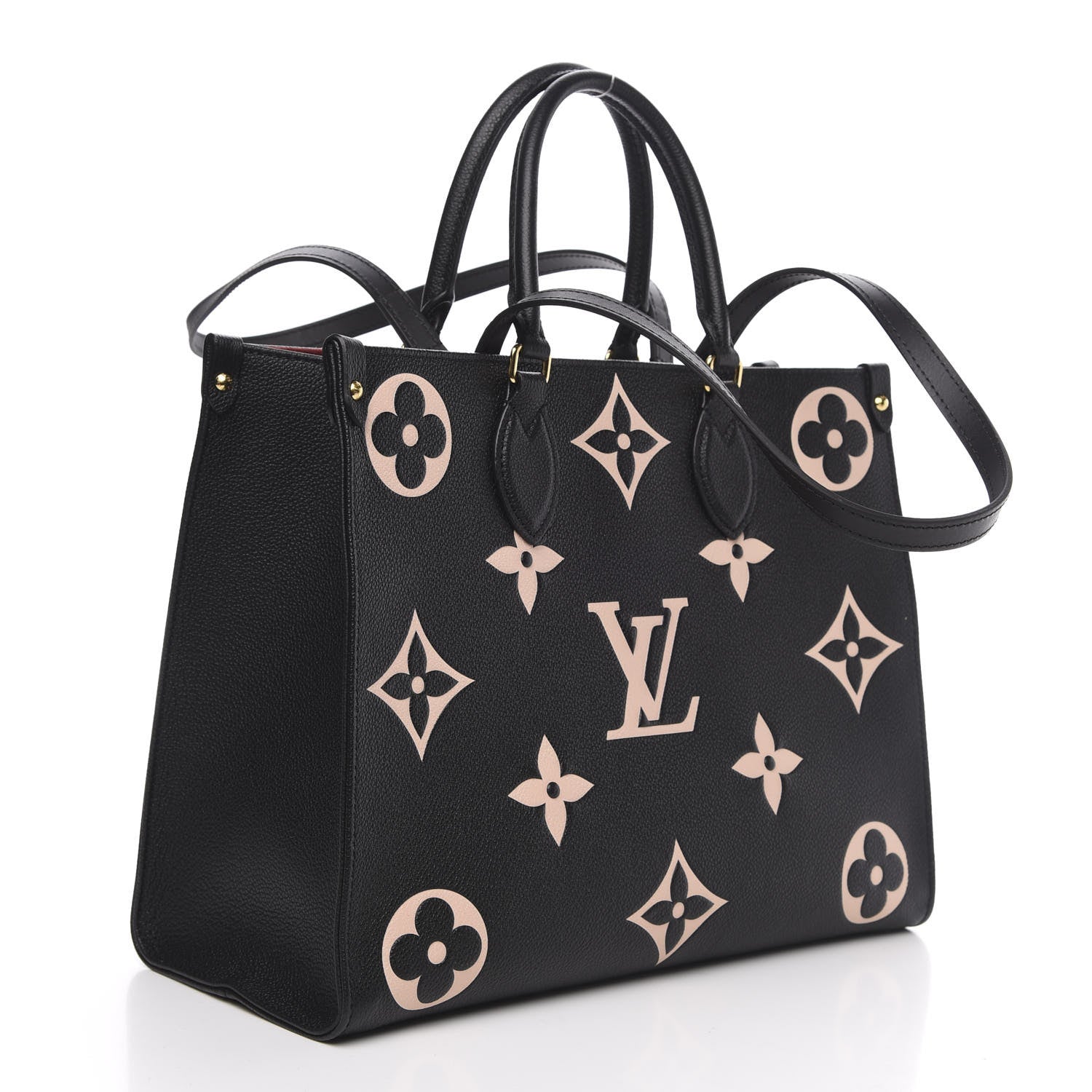 Louis Vuitton Empreinte Monogram Giant Onthego MM Black Beige 4 of 12