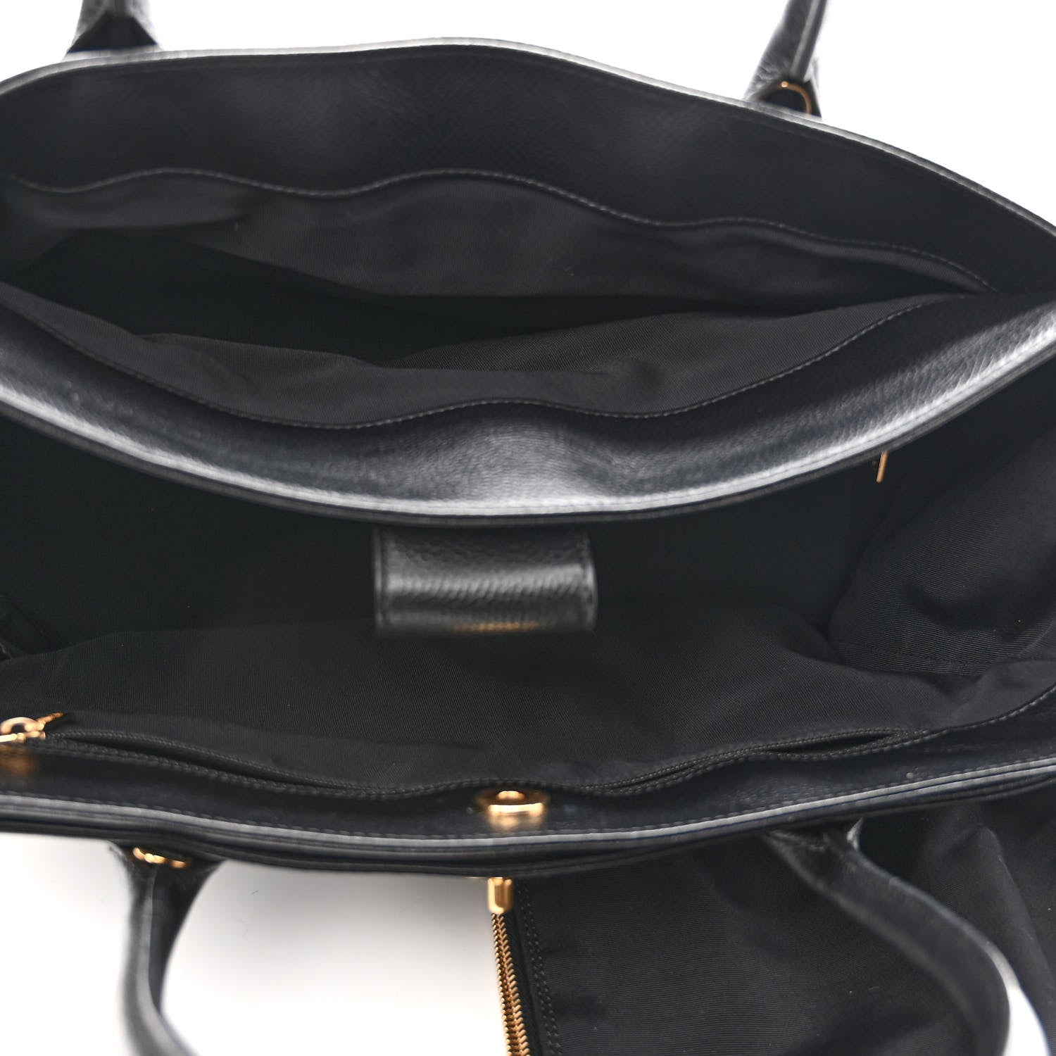 Chanel Calfskin Cerf Executive Shopper Tote Black 6 of 11