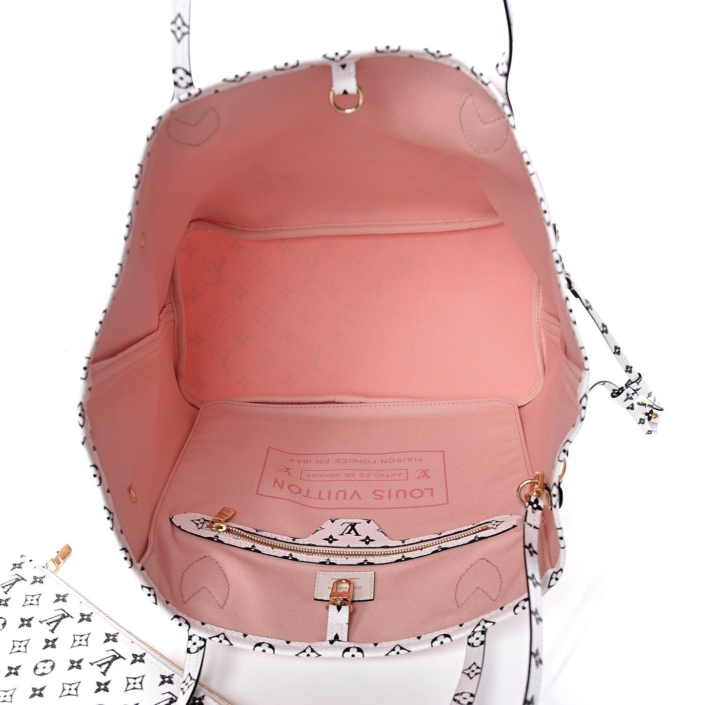 Monogram Giant Neverfull MM Rouge
