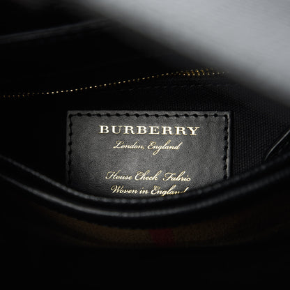Burberry Derby Calfskin House Check Small Camberley Black 8 of 10