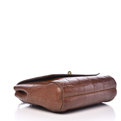 Mulberry Nappa Crocodile Embossed Small Lily Flap Oak 4 of 16