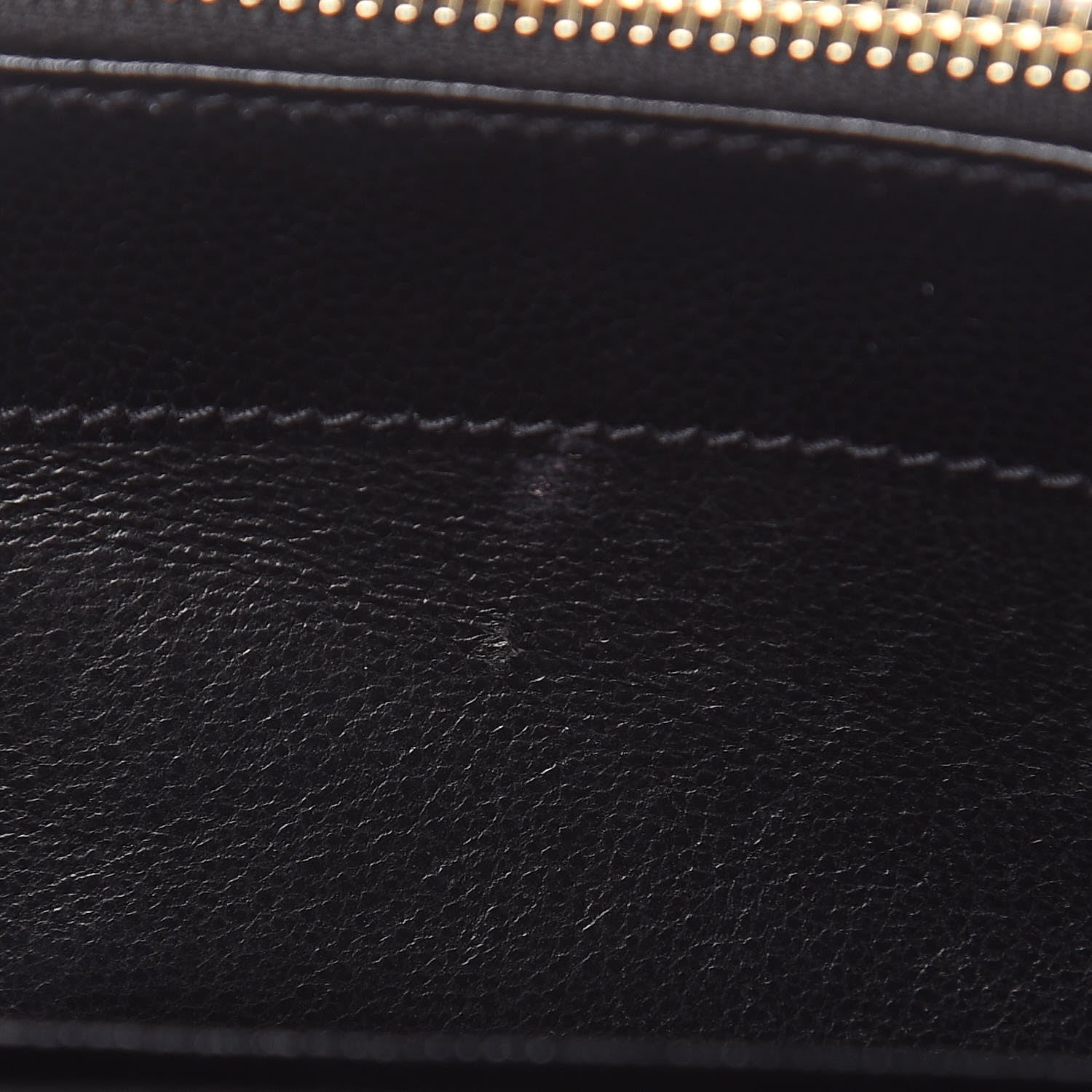 Saint Laurent Grain De Poudre Matelasse Chevron Monogram Envelope Chain Wallet Black 8 of 21