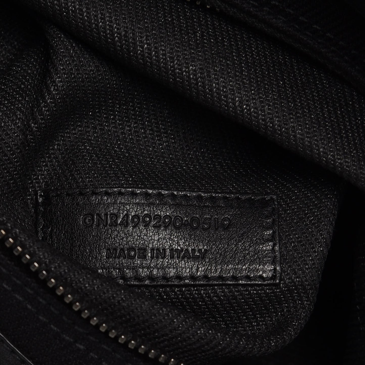 Linen Calfskin Rive Gauche Tote Black