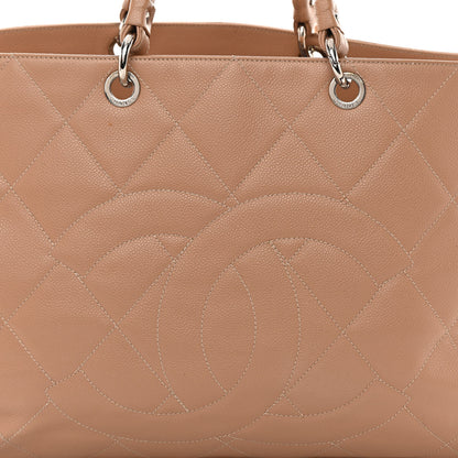 Chanel Soft Caviar Quilted Large CC Timeless Tote Beige 8 of 25