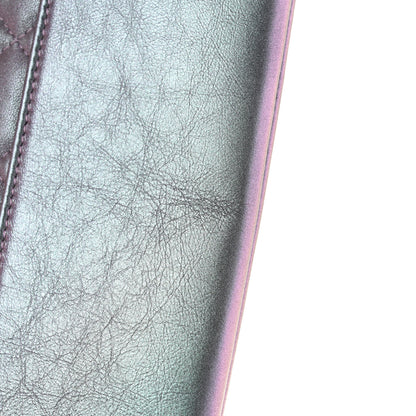 Chanel Iridescent Lambskin Quilted Large Gabrielle Cosmetic Case Light Purple 12 of 12